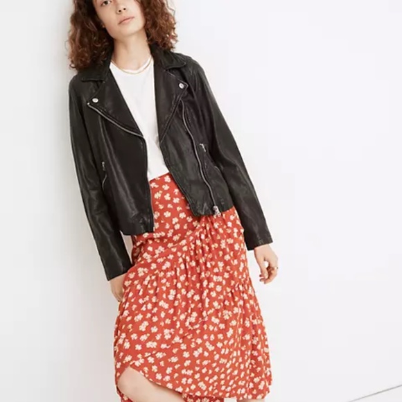 Madewell Jackets & Blazers - NWOT Madewell Washed Leather Motorcycle Jacket